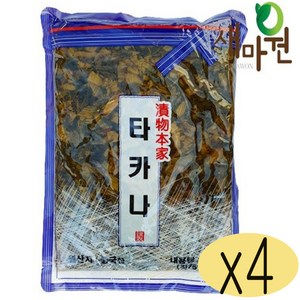 새마원 토호 타카나 일본 갓절임 갓장아찌, 1kg, 4개