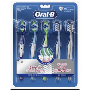 오랄비 어드벤티지 5웨이(40모).크로스액션 3+2입, 1개, 5개입