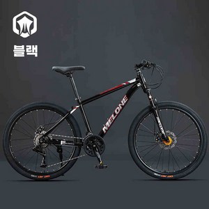 진모아 MTB 자전거 2025년형 성인 신형 입문용 초보자 휴대용 로드, 21단, 블랙