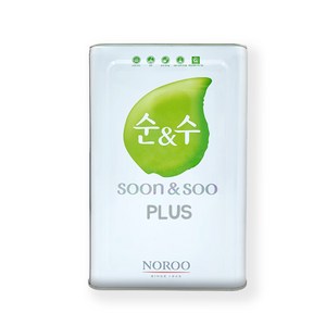 노루표 순앤수 100플러스 대용량 친환경 수성 셀프 벽지 벽면 페인트, 1개, 18L, 순흰색 (WHITE)
