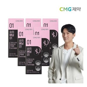 CMG제약 CMG 슬림버닝 01 900mg 56정 6박스 (12주분), 6개