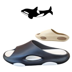 케이꾹 푹신한 돌고래형 층간소음방지 슬리퍼 사무실용
