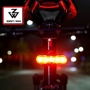 제스트윈 USB충전식 자전거 라이트 킥보드 안전등 후미등 백라이트 백등 후방등 방수기능, 레드, 1개