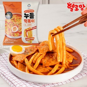 헬로맘 누들 떡볶이 밀키트 순한맛, 5개, 470g