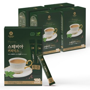 맥널티 당류 0g 프리미엄 스테비아 커피믹스 400T (100개입/4박스), 9.5g, 100개입, 4개