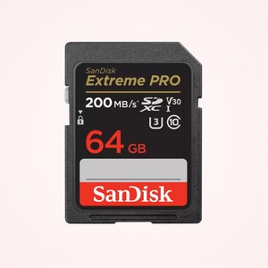 샌디스크 에스티원테크 공식인증 제품 SD메모리카드 SDHC Extreme Pro 익스트림 프로 UHS-I SDXXD, 64GB, 1개