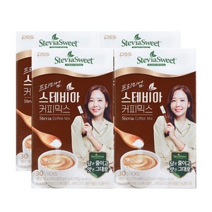 펄세스 프리미엄 스테비아 커피믹스, 9.5g, 30개입, 4개