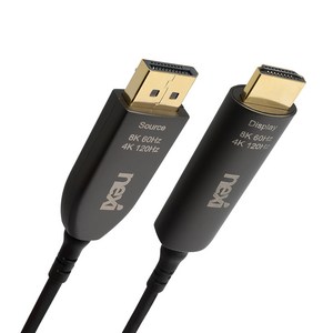 넥시 DP TO HDMI 케이블 8K 하이브리드광 장거리전송 케이블, 1개입