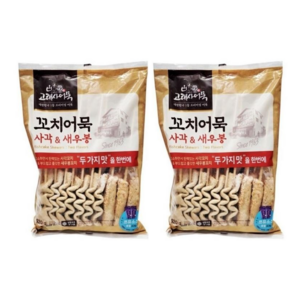 고래사 꼬치어묵사각&새우봉(20입) 아이스박스포장, 920g, 2개