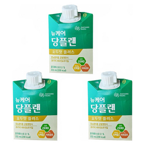 대상웰라이프 뉴케어 당플랜 당뇨환자영양식, 200ml, 3개