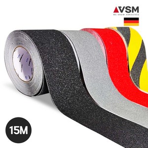 독일 VSM사 미끄럼방지테이프 폭 50mm / 폭 100mm / 길이15m, 폭100 mm 검정, 1개