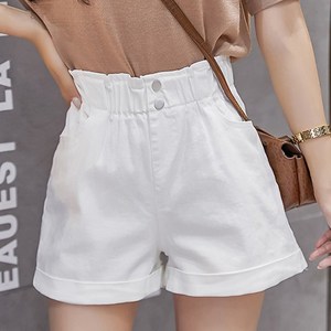 스타일아유 밴딩 하이웨스트 데님 반바지 여성 통통큰사이즈 통통mm 와이드 A라인 팬츠 HP0273