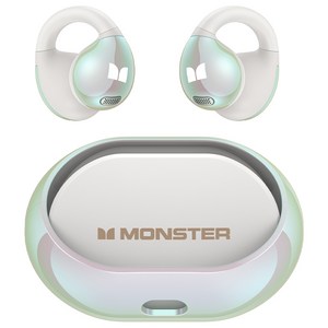 MONSTER몬스터 블루투스 이어폰 귀찌형 스포츠, 화이트, OPEN EAR AC600