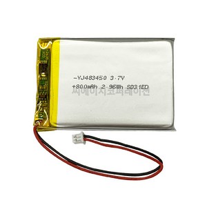 YJ 리튬폴리머배터리 KC인증충전지 3.7V YJ483450 800mAh, 1개, 1개입