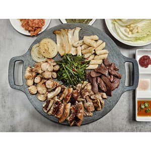 소곱창 한우대창 소막창 한우염통 모둠세트 모둠한판 술안주 캠핑요리, 760g, 1개