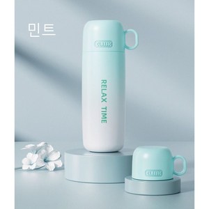 보온병 컵 500ml, 민트, 1개