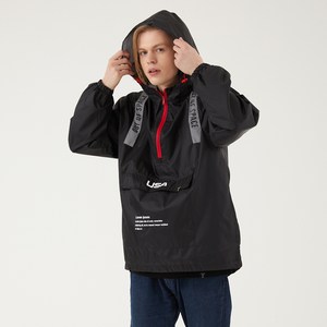 무니크영 남녀공용 스카치 반사광 아노락 후드 방수 자켓 남자 여자 오버핏 빅사이즈 메쉬안감 바람막이 점퍼 야간 라이딩 S51952