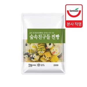 숲속친구들 찐빵 1kg, 2개