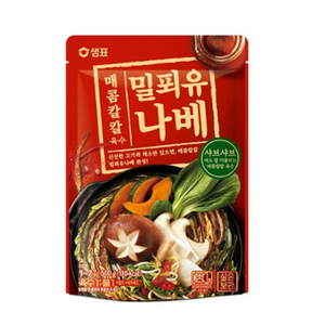 샘표 매콤칼칼 밀푀유나베 육수, 500g, 6개