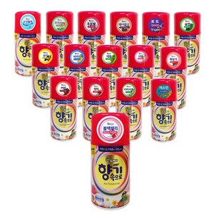산도깨비 리필형 에어프레셔 향기속으로 향캔 290ml x 택일 5개, 꽃향