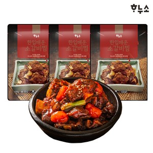 하누소 한입 매운 소갈비찜 500g x3팩, 3개