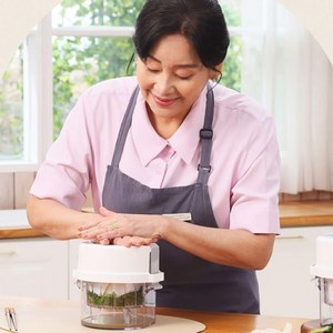 [TV 홈쇼핑 정품] 홍여진 하이로 매직 짤순이 유청분리기 가정용 음식 짤순이 탈수기 야채, 본품1개+유청분리기1개