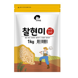 엉클탁 국산 찰현미, 1kg, 1개