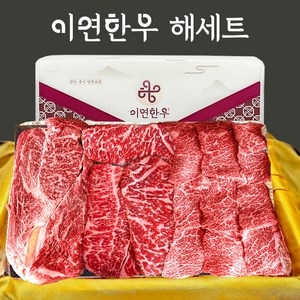 이연한우 1++ 투뿔 구이용 한우선물세트 해세트(등심+채끝+살치), 1개, 2kg