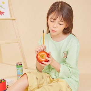 수아팜 여아 헬로블레 에어로쿨 7부 내의 세트