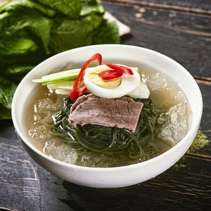 곰취냉면10인분세트 / 강원도산나물 / 국산사골과 배로 맛을낸 시원하고 담백한 육수, 물냉면(면10인분 + 육수10인분)