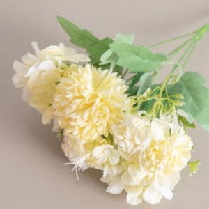 파스텔수국알륨부쉬 30cm 조화 인테리어, 6p, 옐로우