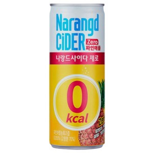 나랑드사이다 제로 파인애플, 245ml, 6개