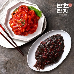 반찬단지 오징어젓1kg+깻잎무침1kg, 1세트