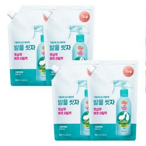 온더바디 코튼풋 발을씻자 풋샴푸 자몽민트향 리필 500ml, 1개입, 4개