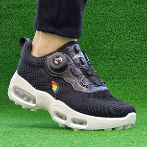 아놀드파마 다이얼 에어 쿠션 운동화 겸용 골프화 스파이크리스 키높이 5cm 여성 남성 스크린 연습용 골프 슈즈 스니커즈 메쉬 보아 워킹화 커플 트레킹화 파크골프화