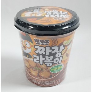 뽀로로 짜장 라볶이 135g 어린이집 유치원 학원 간식 컵떡볶이 컵라면 컵라뽁이, 8개