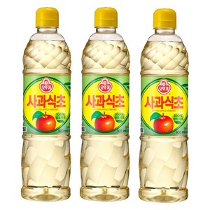 오뚜기 사과식초, 900ml, 3개