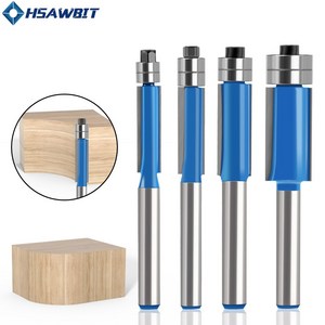 4종 2단 베어링 복사날 트리머 6MM 자루직경 트리머비트 복사날 베어링비트, 1세트