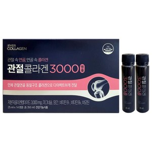 [에버콜라겐] [최유라쇼 단독] 관절콜라겐 3000 앰플 10주분 (25ml*14병*5박스), 14회분, 3박스