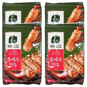 [신제품] CJ 비비고 고메 통새우 만두, 4개, 200g