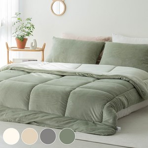 [올리비아데코] 모찌모찌 말랑 스판 극세사 차렵이불세트/패드세트 (S/Q)