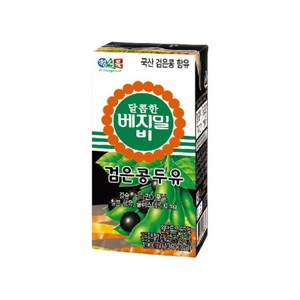 베지밀 달콤한 베지밀B 검은콩 두유 190ml * 80팩, 80개