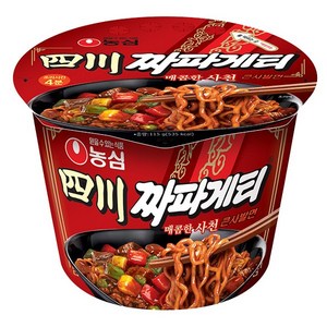 [농심] 사천짜파게티 큰컵 컵라면, 6개