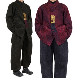 단아한의 겨울 남자 생활한복 누빔 3color / 장문호세트 신랑한복