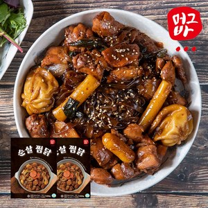 [당일출고] 머그바 안동식 순살 찜닭 800g + 납작당면 100g, 2개