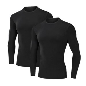 SUB22 남성용 긴팔 라이딩 트래킹 이너웨어 기능성티 상의 2장 세트