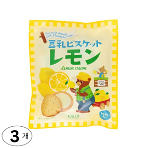 칼디 두유 샌드 비스킷, 3개, 140g