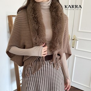 KARRA (77까지)퍼라펠숄가디건_KB2WCD015C