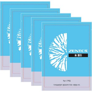 돌나라 한농제약 젠톡스 숯패치 5팩(총10매) + 밀착포 10장 숯파스 숯팩, 5개, 2매입