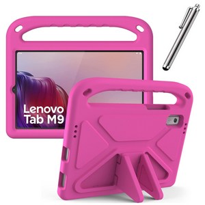 레노버탭 M9 전용 케이스 에바폼 스탠딩 커버 TB-310FU 아이친구 Lenovo Tab M9 9inch, 핑크